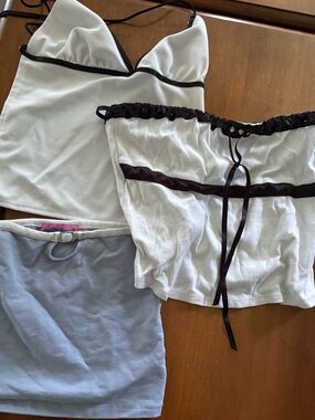 Cropped top set smalls and a medium